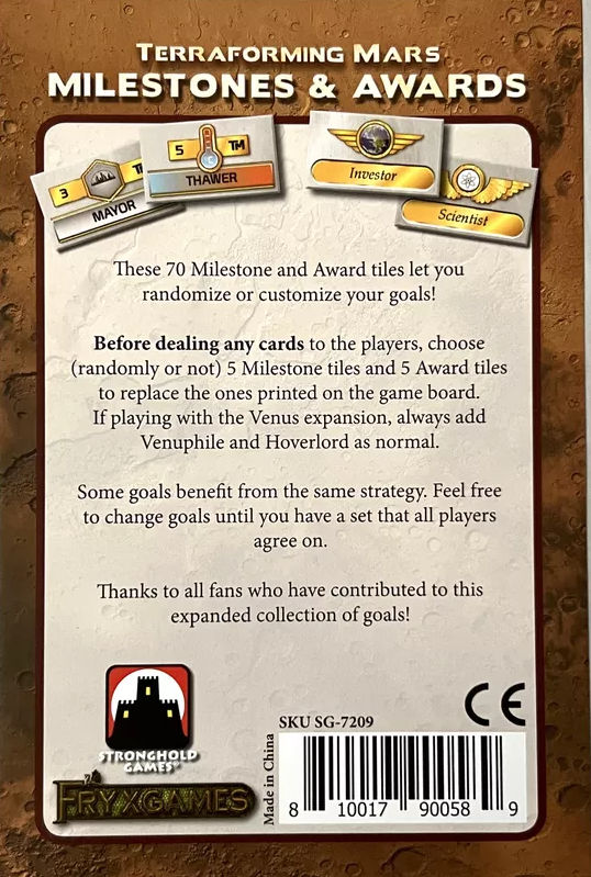 terraforming mars milstones awards box cover