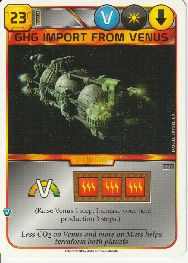 GHG Import from Venus