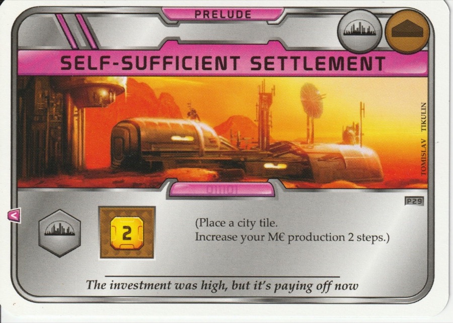 Self-Sufficient Settlement