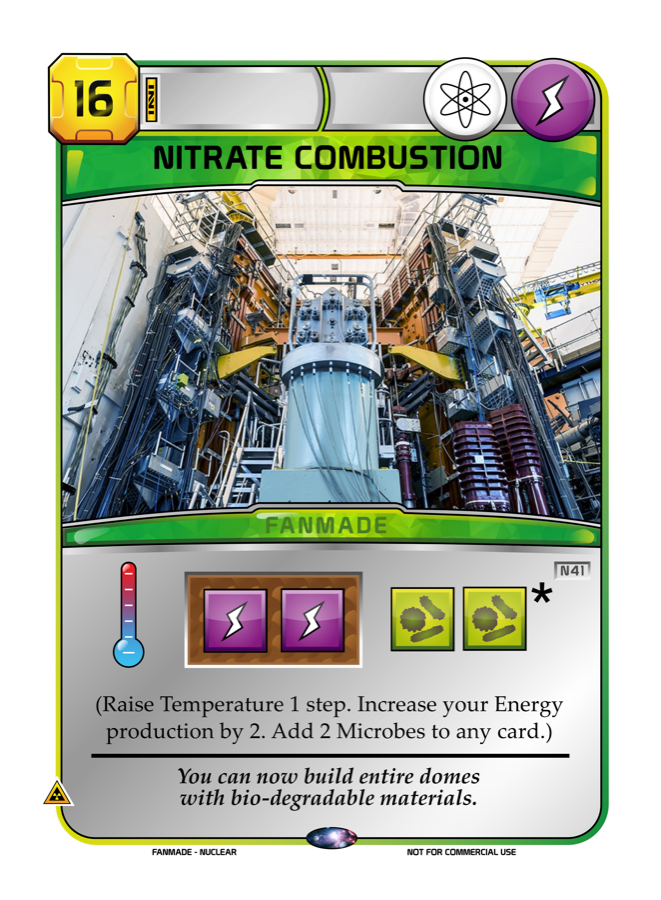 Nitrate Combustion