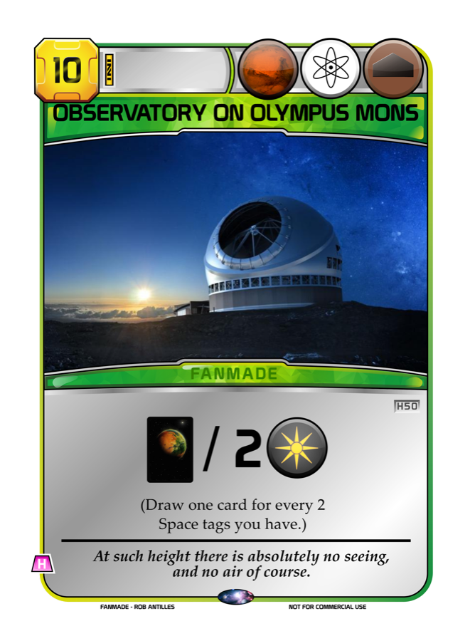 Observatory on Olympus Mons