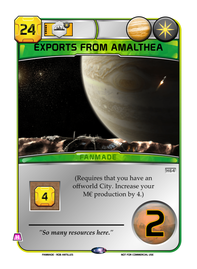 Exports from Amalthea