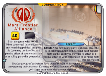 Mars Frontier Alliance